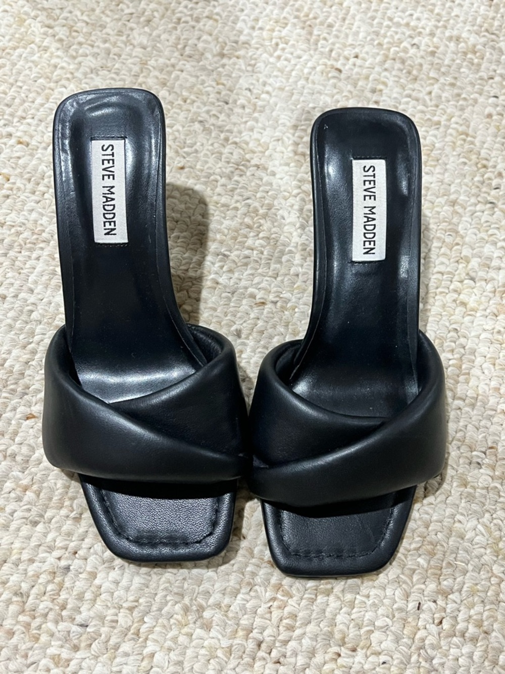 Little black kitten heels